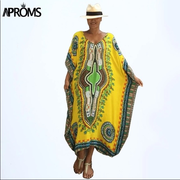 Beautiful TRADITIONAL AFRICAN PRINT 18W on model - Picture 4 of 5